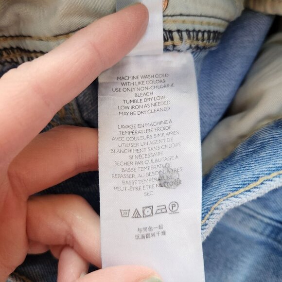 We The Free People Light Wash Jeans Stovepipe Denim Women's 26 - Picture 9 of 12